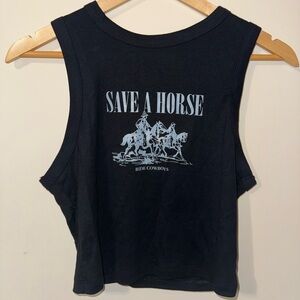 Save A Horse, Ride A Cowboy Tank Top
